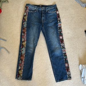 Patterned jeans